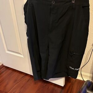 Huk Black Outdoor Shorts
